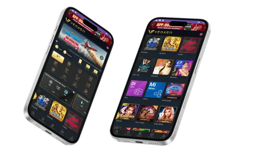 Vegas11 App on Phone